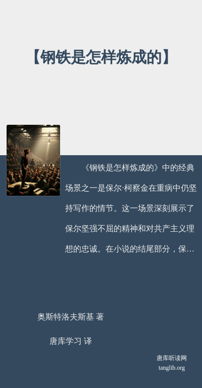 【钢铁是怎样炼成的】